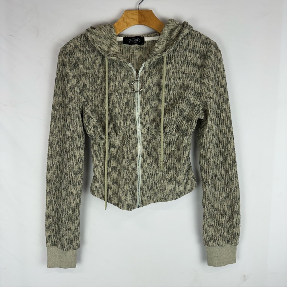 Cider: Crop Zip Sweater